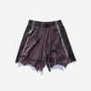 UMBRO Men's Distressed Shorts Purple / Black - Thumbnail Image 1
