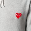 Comme Des Garçons Play Felpa con cappuccio con logo ricamato - Thumbnail Image 2