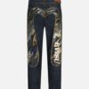 EVISU-JEANS STRAIGHT FIT CON APPLICAZIONE DAICOCK IN BROCCATO - Thumbnail Image 1