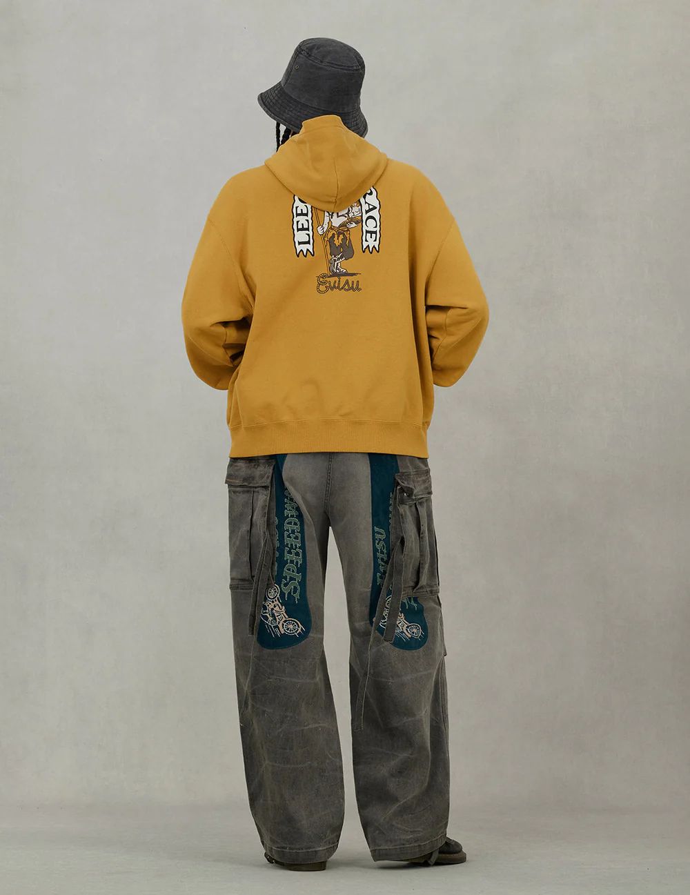 EVISU Felpa con cappuccio Relax Fit con stampa - immagine 4