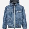 EVISU GIACCA IN DENIM CON CAPPUCCIO E STAMPA LASER FISHERMAN GODHEAD - Thumbnail Image 1