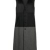 MM6 MAISON MARGIELA Gilet lungo nero/grigio - Thumbnail Image 1