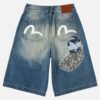 EVISU JORTS DENIM SASHIKO - Thumbnail Image 2