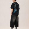 EVISU T- SHIRT GRAFFITI CON DISEGNO A MANO LIBERA DI DAICOCK E MULTI-TASCHE - Thumbnail Image 3