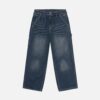 EVISU Jeans cargo larghi con stampa gabbiano consumata - Thumbnail Image 1