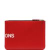 Comme Des Garçons Wallet Pouch rosso con stampa - Thumbnail Image 2