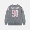 EVISU T-shirt a maniche lunghe con vestibilità regolare e stampa "91" e logo - Thumbnail Image 2