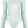MM6 Maison Margiela body semitrasparente a maniche lunghe - Thumbnail Image 1
