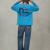 EVISU Jeans in denim regular fit con stampa gabbiano consumata - Thumbnail Image 6