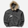 UMBRO Men's Fur Masked Hoodie Dark Grey - Thumbnail Image 1