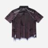 UMBRO Men's Distressed Spycam Polo Purple / Black - Thumbnail Image 2