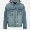 EVISU GIACCA IN DENIM CON STAMPA IN RILIEVO DI GABBIANO E LOGO - Thumbnail Image 1