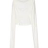 MM6 Maison Margiela camicia di cotone a doppia manica - Thumbnail Image 2