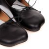 MM6 Maison Margiela Ballerine in pelle con motivo Anatomic Numbers - Thumbnail Image 4