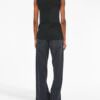 MM6 Maison Margiela Top a collo alto con cut-out - Thumbnail Image 3