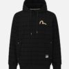 EVISU FELPA CON CAPPUCCIO RELAX FIT CON RICAMO SEAGULL E KAMON JACQUARD - Thumbnail Image 1