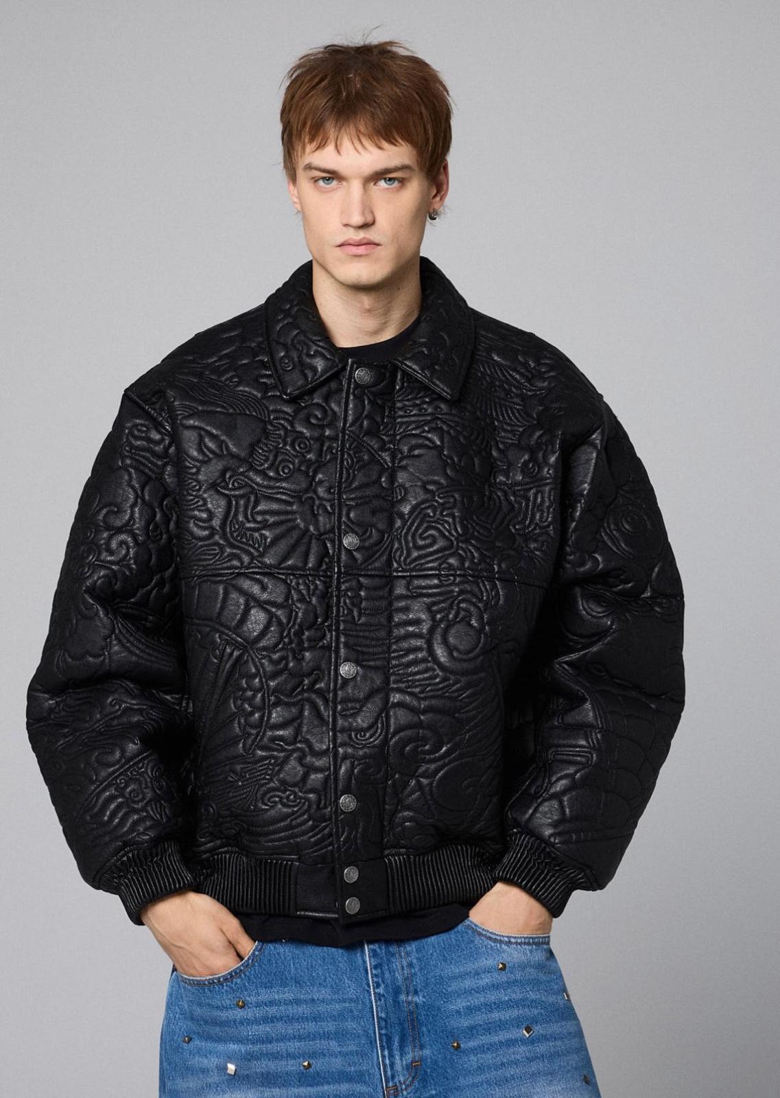 G.R.M.Y. sampas lather jacket - black - immagine 3