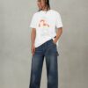 EVISU Jeans cargo larghi con stampa gabbiano consumata - Thumbnail Image 3