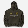 UMBRO Men's Manchester Masked Hoodie Dark Olive - Thumbnail Image 1