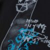 EVISU T- SHIRT GRAFFITI CON DISEGNO A MANO LIBERA DI DAICOCK E MULTI-TASCHE - Thumbnail Image 4