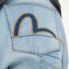 EVISU-JEANS RELAX STRAIGHT FIT LAVATI CON DESIGN A 7 TASCHE - Thumbnail Image 4